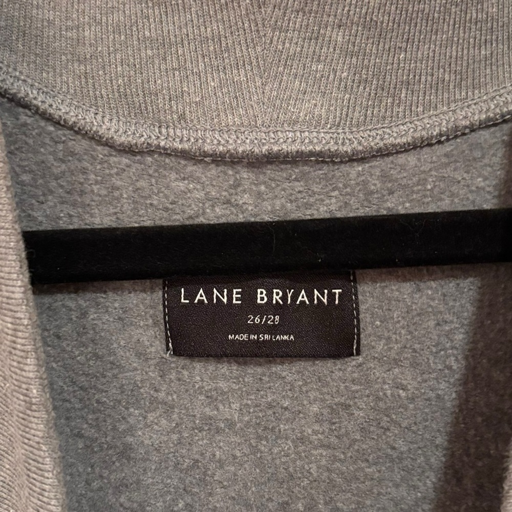 Lane Bryant Gray Open-Front Sweater - Picture 3 of 5